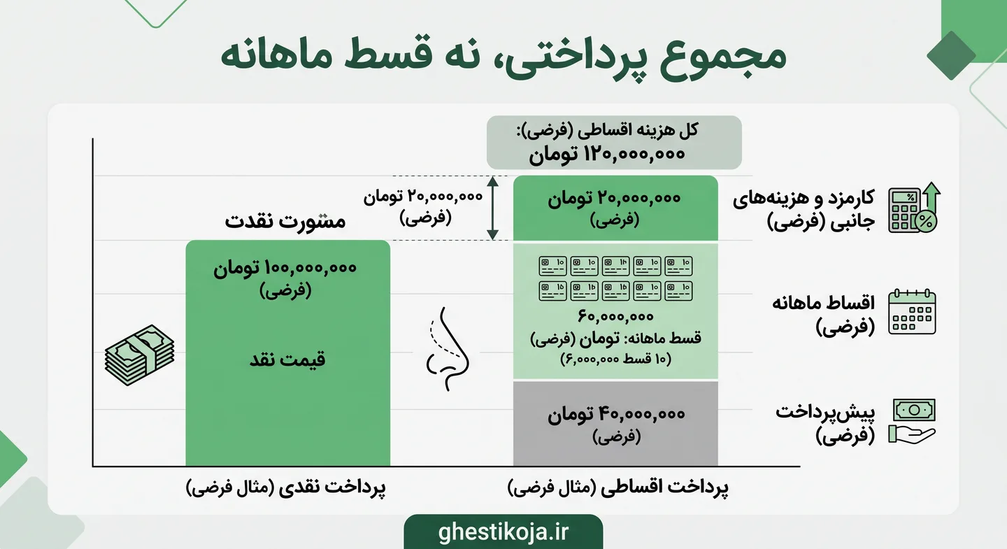 عمل بینی اقساطی؛ بررسی شرایط پرداخت و هزینه جراحی بینی