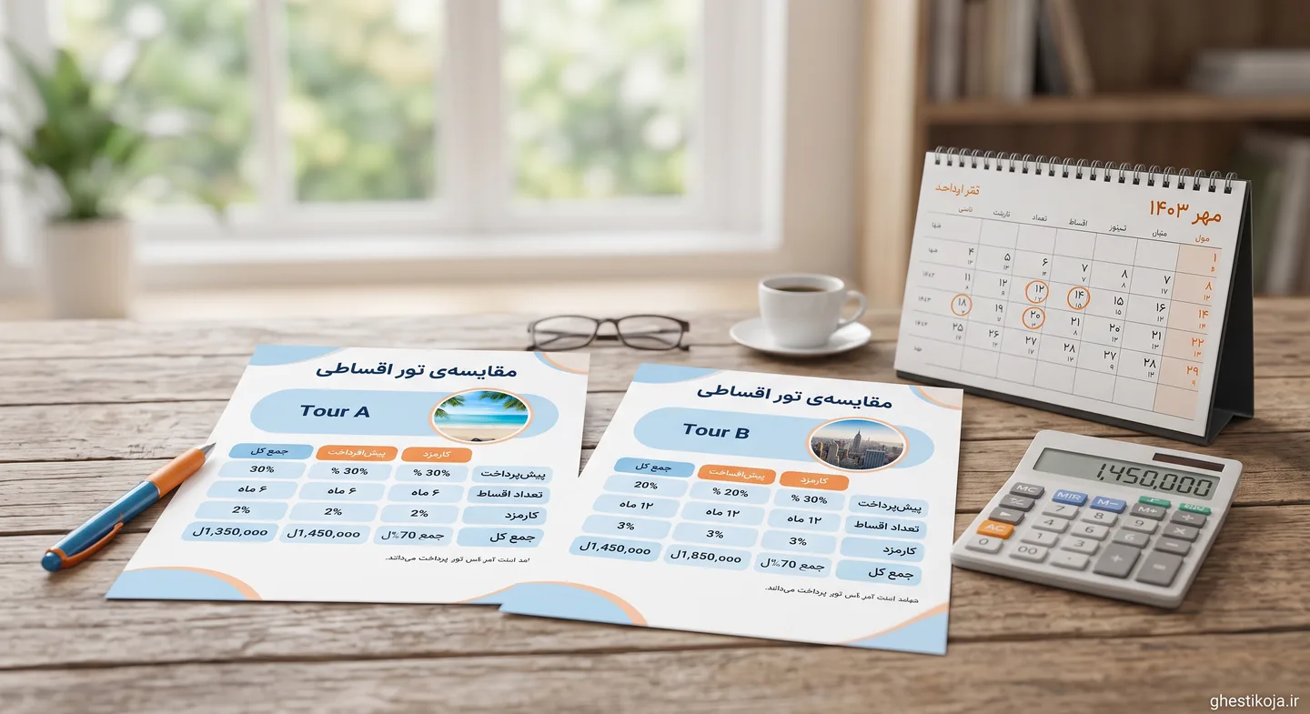 رزرو تور اقساطی مسافرتی داخلی و خارجی با شرایط آسان