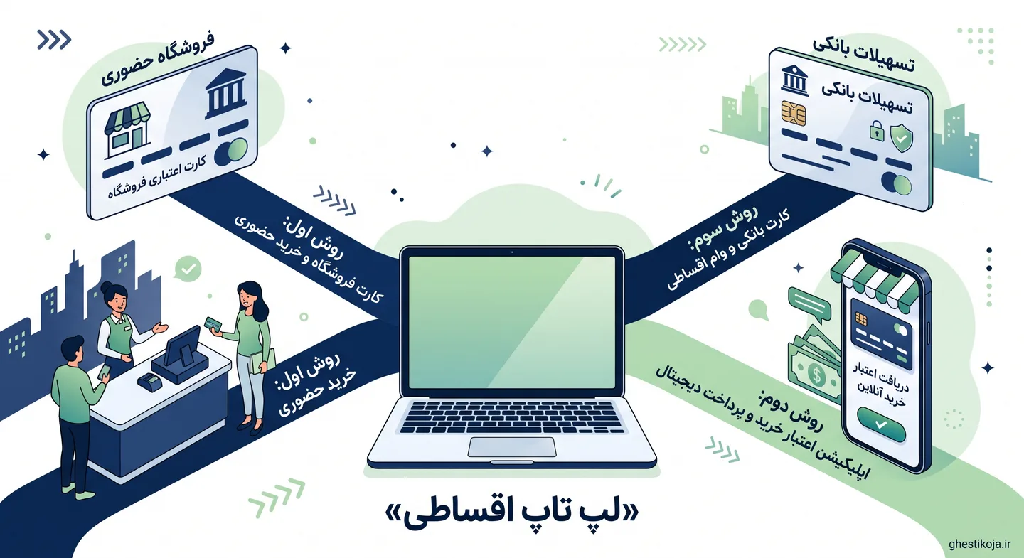 خرید اقساطی انواع لپ‌تاپ (گیمینگ، مهندسی و اداری) با چک