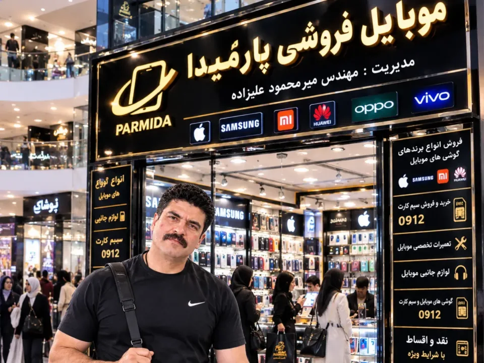 موبایل فروشی پارمیدا با مدیریت مهندس علیزاده 